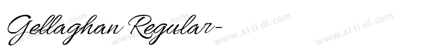 Gellaghan Regular字体转换